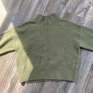& Other Stories Green Mock Neck Sweater sz Small